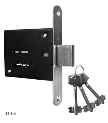 Замок врезной сувальдный ЗВ8-4, 5 кл.