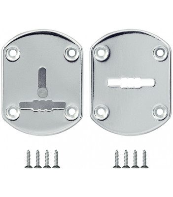 Декоративная накладка ESC021-CP-8 (ХРОМ) на сув. замок со шторкой (2 шт)