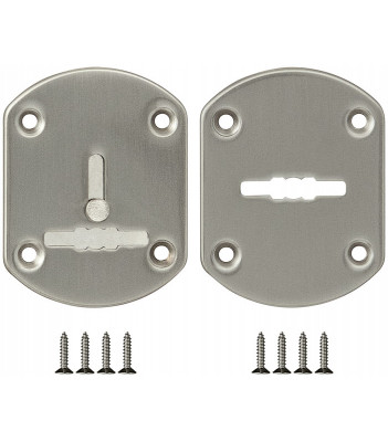 Декоративная накладка ESC021-SN-3 (МАТ НИКЕЛЬ) на сув. замок со шторкой (2 шт)