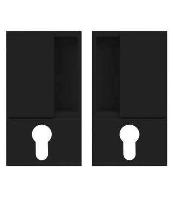 B30003.01.93 Ручка WAVE под цилиндр (черный), для раздвижных дверей