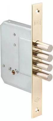Замок врезной крестообразный 189/4MF (52 mm) (латунь), 5 кл.