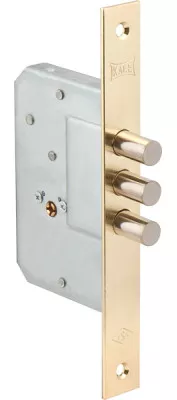 Замок врезной крестообразный 189/3MF (45 mm) (латунь), 5 кл.
