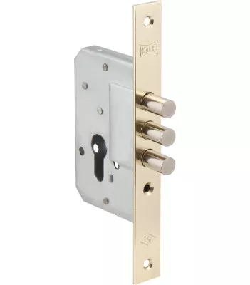 Корпус врезного замка 189/3M (45 mm) w/b (латунь)