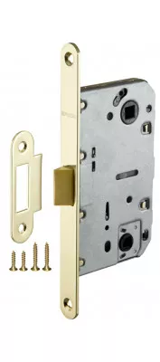 Защелка врезная PLASTIC P96WC-50 GP латунь