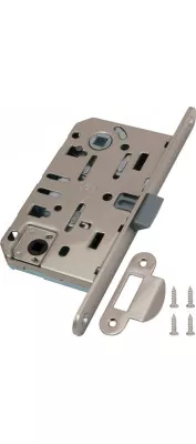 B01102.50.06.567 Замок межкомнатный WC (никель) MEDIANA EV. (инд.упак+B01000.13)