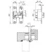 Петля скрытой установки U3D4200L SG левая (Architect 3D-ACH 40) мат. золото 40 кг