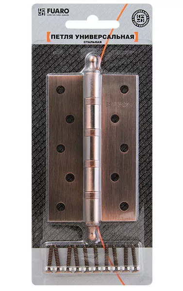 Петля универсальная IN5400UA-BL CP (4BB/A/BL 125x75x2,5) хром БЛИСТЕР