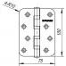Петля универсальная IN5400U-R10 SN (4BB-R10 100x75x2,5) мат. никель