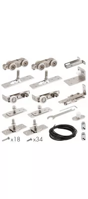 Базовый комплект для телескопического открывания дверей Comfort - PRO SET 5 /telescope/ 80 (CFA172C)
