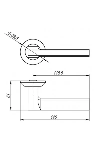 Ручка раздельная BLADE TL WH-19 белый