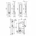 Защелка с ручками для раздвижных дверей Soft LINE SL-011 SN