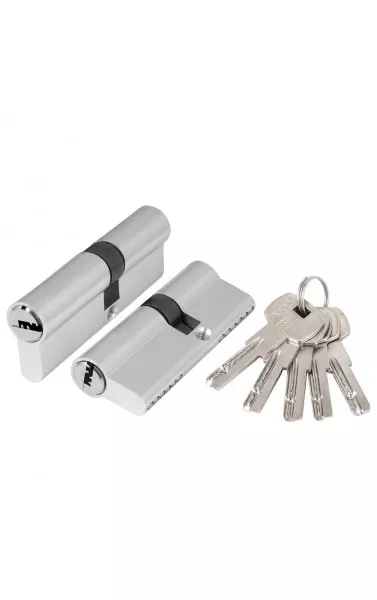 Цилиндровый механизм AZ200/80 mm (30+10+40) CP хром 5 кл.