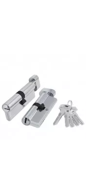 Цилиндровый механизм с вертушкой 200 ZM 100 mm (50+10+40) CP хром 5 кл.
