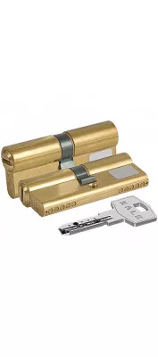 Цилиндровый механизм 164 BN/80 (30+10+40) mm латунь 5 кл.