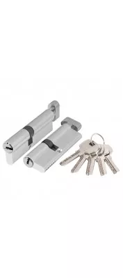 Цилиндровый механизм с вертушкой AX202/90 mm (40+10+40) CP хром 5 кл.
