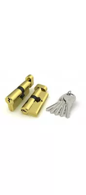 Цилиндровый механизм с вертушкой R302/70 mm (30+10+30) PB латунь 5 кл.