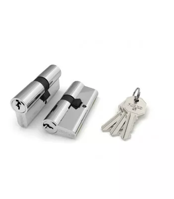 Цилиндровый механизм 100 CA 80 mm (30+10+40) CP хром 3 кл.