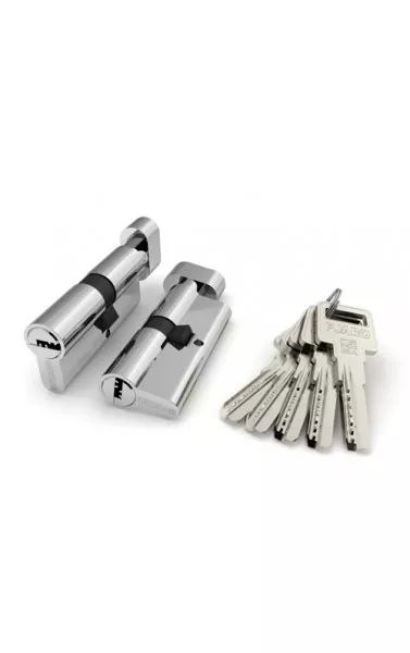 Цилиндровый механизм с вертушкой R602/80 mm (40+10+30) CP хром 5 кл.