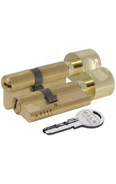 Цилиндровый механизм с вертушкой 164 OBS SCE/80 (35+10+35) mm латунь 5 кл.