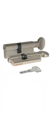Цилиндровый механизм с вертушкой 164 BM/75 (30+10+35) mm никель 5 кл.