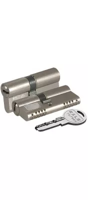 Цилиндровый механизм 164 OBS SNE/80 (35+10+35) mm никель 5 кл.
