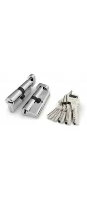 Цилиндровый механизм с вертушкой R602/80 mm-BL (35+10+35) CP хром 5 кл. БЛИСТЕР