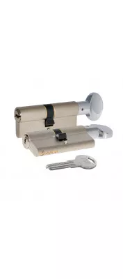 Цилиндровый механизм с вертушкой 164 SM/68 (26+10+32) mm никель 5 кл.
