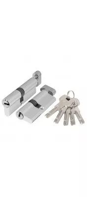 Цилиндровый механизм AZ202/80 mm (35+10+35) CP хром 5 кл.