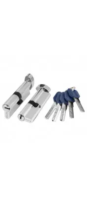 Цилиндровый механизм с вертушкой Z402/120 mm (55+10+55) CP хром 5 кл.
