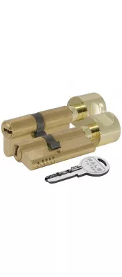 Цилиндровый механизм с вертушкой 164 OBS SCE/90 (40+10+40) mm латунь 5 кл.