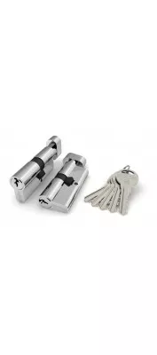Цилиндровый механизм с вертушкой R302/60 mm-BL (25+10+25) CP хром 5 кл. БЛИСТЕР