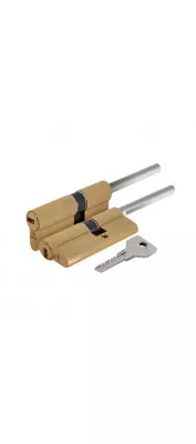 Цилиндровый механизм под вертушку (дл. шток) Cisa ASIX OE307-90.00 (80 мм/45+10+25), ЛАТУНЬ