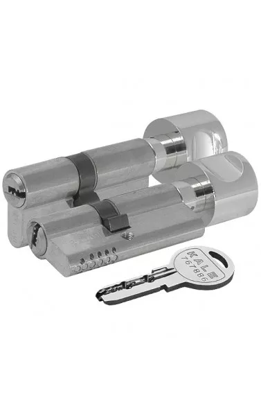 Цилиндровый механизм с вертушкой 164 OBS SCE/90 (40+10+40) mm никель 5 кл.